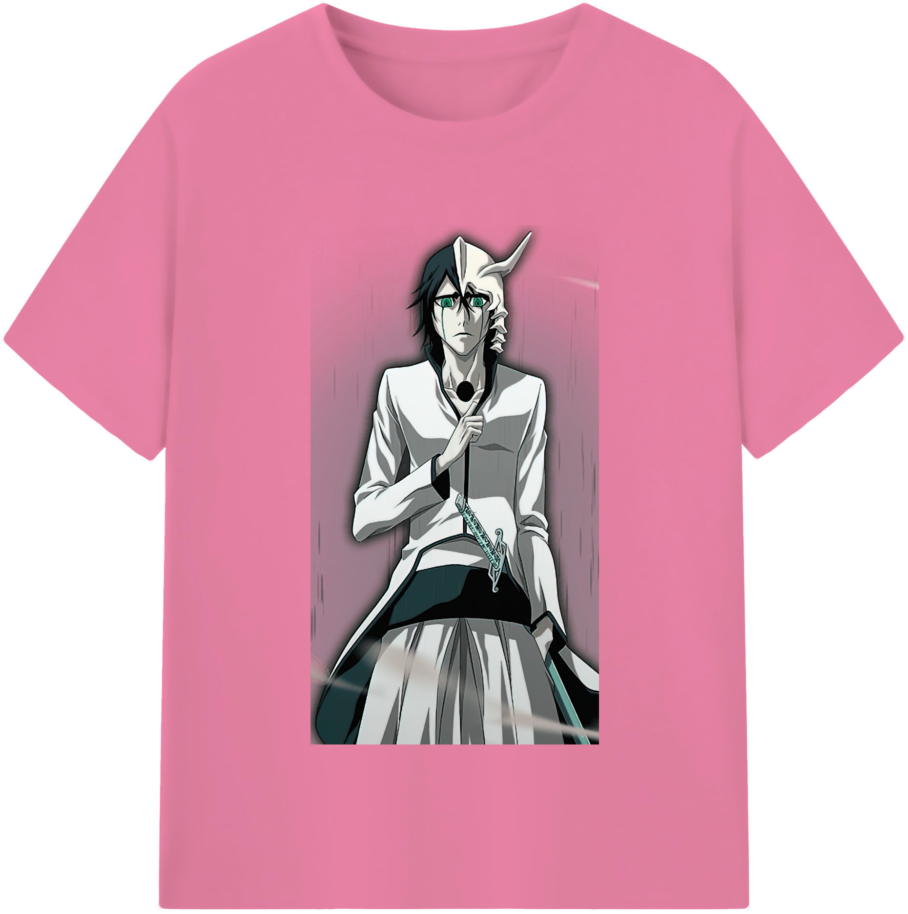 （画像用） ブリーチ ウルキオラ·シファー BLEACH Ulquiorra cifer 綿100％半袖Tシャツ（フロントプリント）